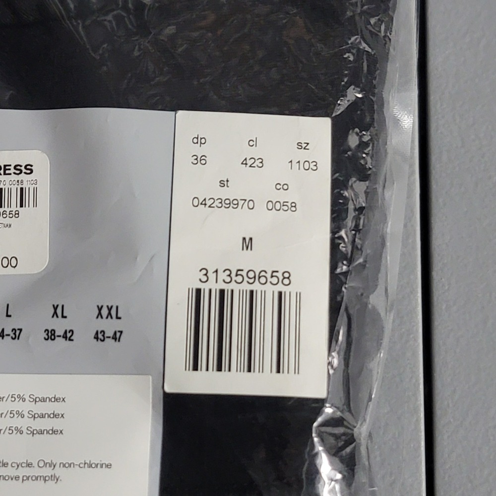 Express Comfort Cotton Trunks Mens Medium (31-33) Black 3-Pack Stretch - Picture 3 of 5